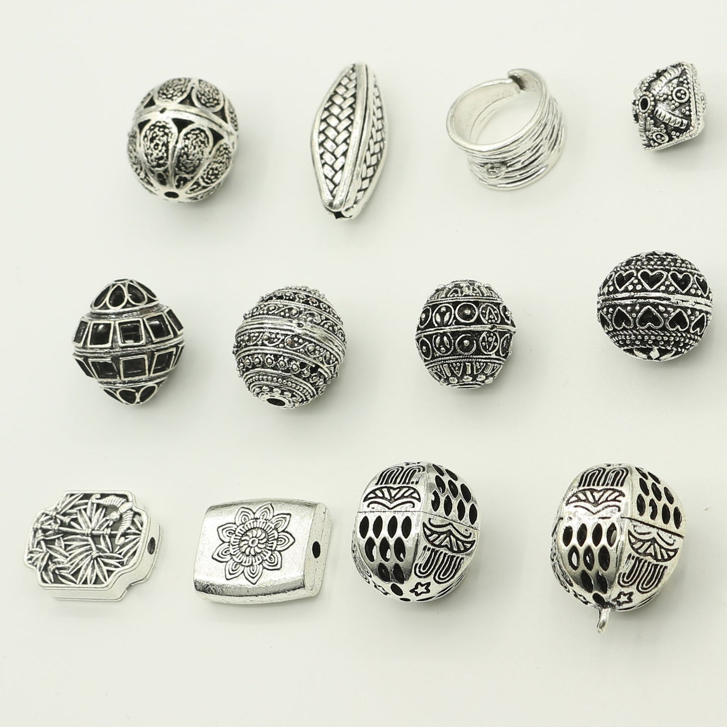 Vintage Tibetan Style Antique Silver Spacer Beads | DIY Jewelry Making Supplies for Bracelets & Necklaces