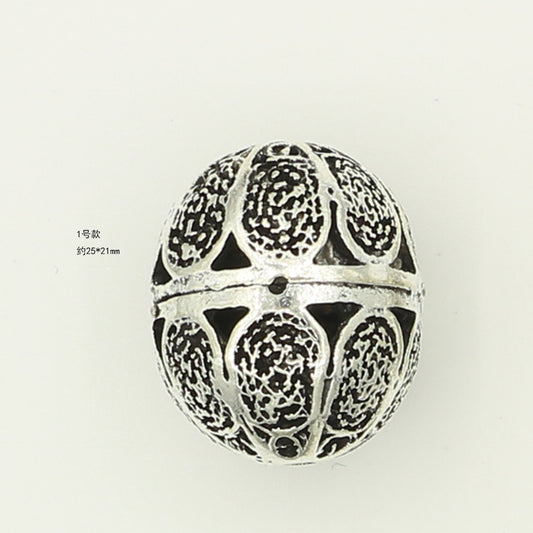 Vintage Tibetan Style Antique Silver Spacer Beads | DIY Jewelry Making Supplies for Bracelets & Necklaces