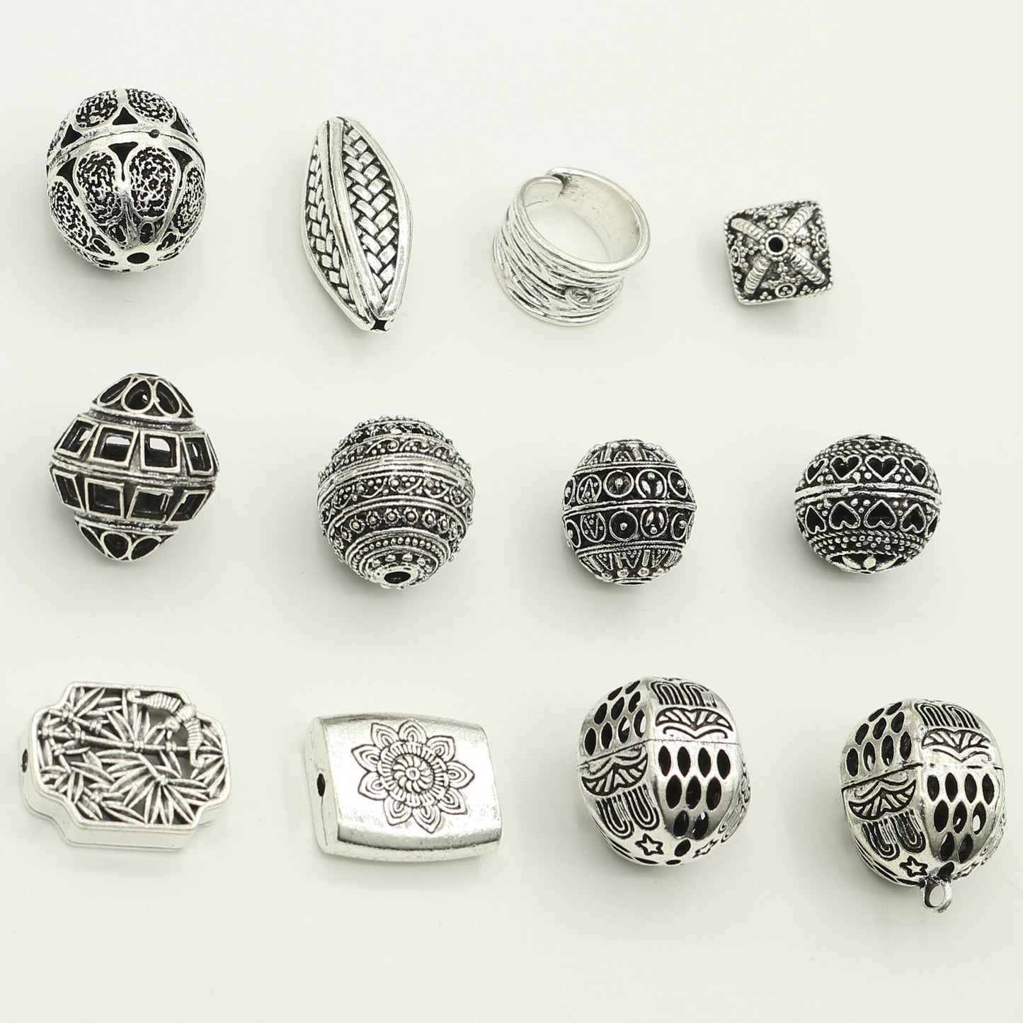 Vintage Tibetan Style Antique Silver Spacer Beads | DIY Jewelry Making Supplies for Bracelets & Necklaces