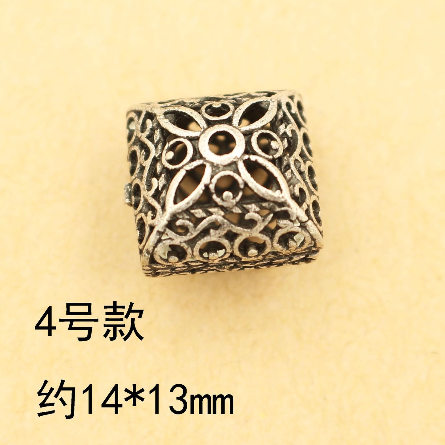 Vintage Antique Silver Metal Beads Set for Jewelry Making | Boho Spacer Beads &amp; DIY Bracelet Necklace Accessories