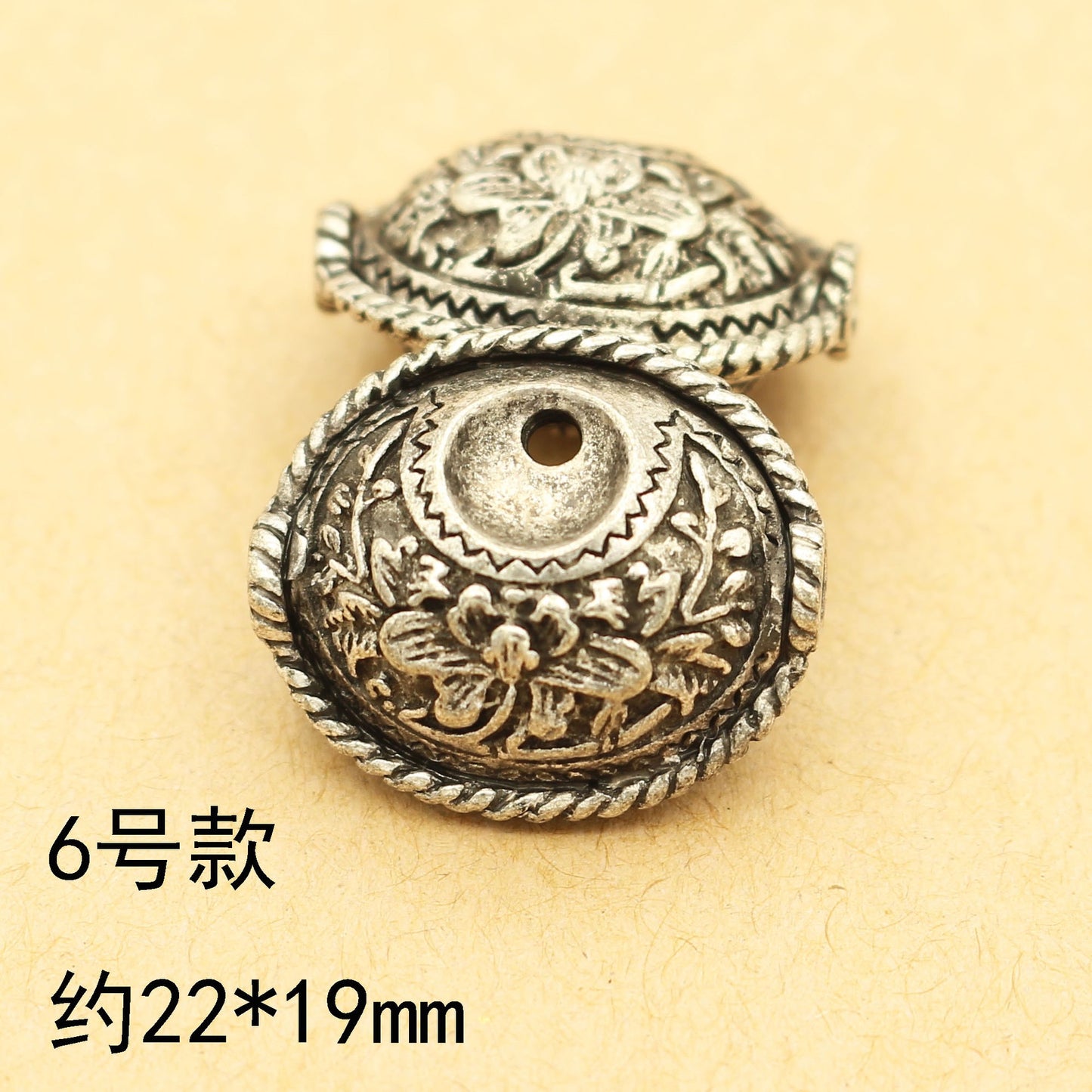 Vintage Antique Silver Metal Beads Set for Jewelry Making | Boho Spacer Beads &amp; DIY Bracelet Necklace Accessories