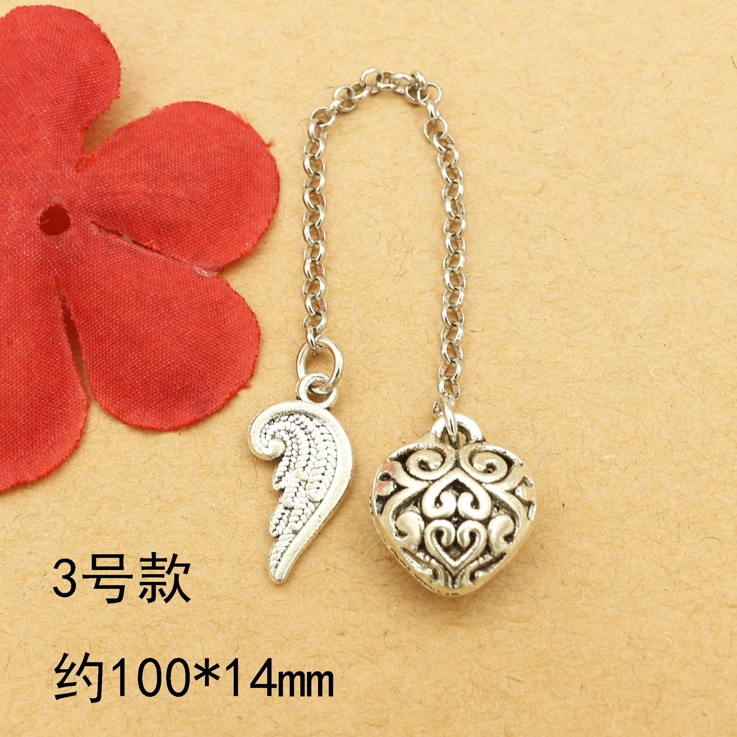 Vintage Silver Dangle Charms & Connectors  for DIY Jewelry Making – Lucky Symbols, Filigree, Bows & Chain Pendants
