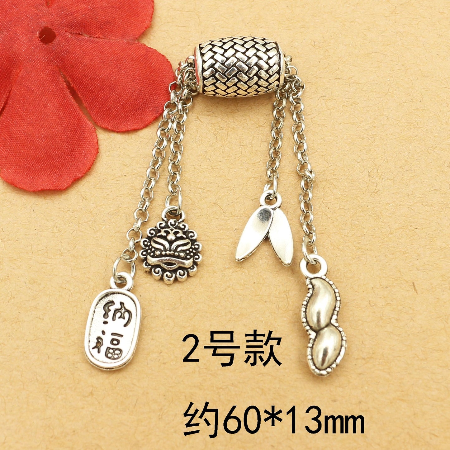 Vintage Silver Dangle Charms & Connectors  for DIY Jewelry Making – Lucky Symbols, Filigree, Bows & Chain Pendants