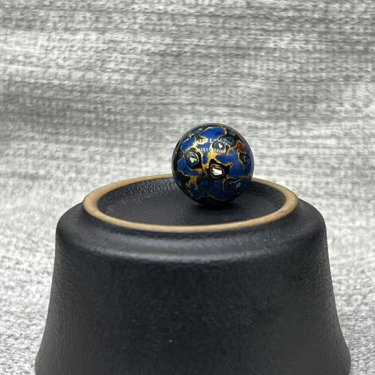 15mm Handmade Chinese Lacquer Beads – Colorful Round Beads for DIY Jewelry Making