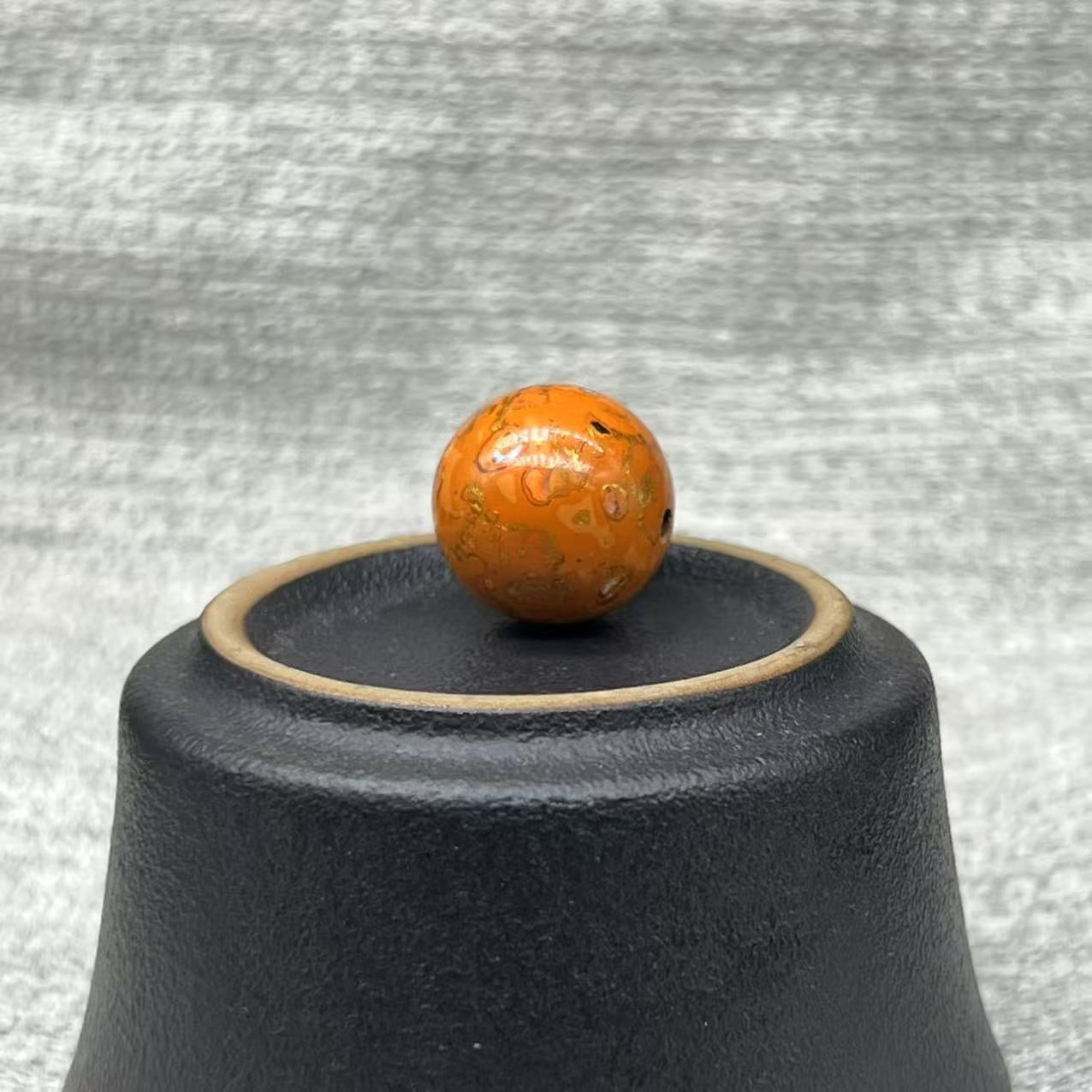 15mm Handmade Chinese Lacquer Beads – Colorful Round Beads for DIY Jewelry Making