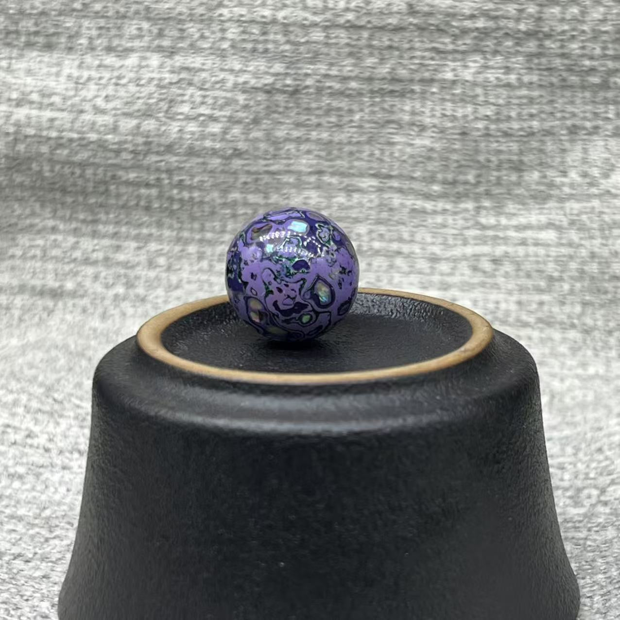 15mm Handmade Chinese Lacquer Beads – Colorful Round Beads for DIY Jewelry Making