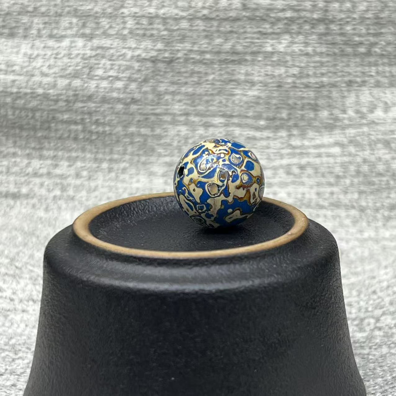 15mm Handmade Chinese Lacquer Beads – Colorful Round Beads for DIY Jewelry Making