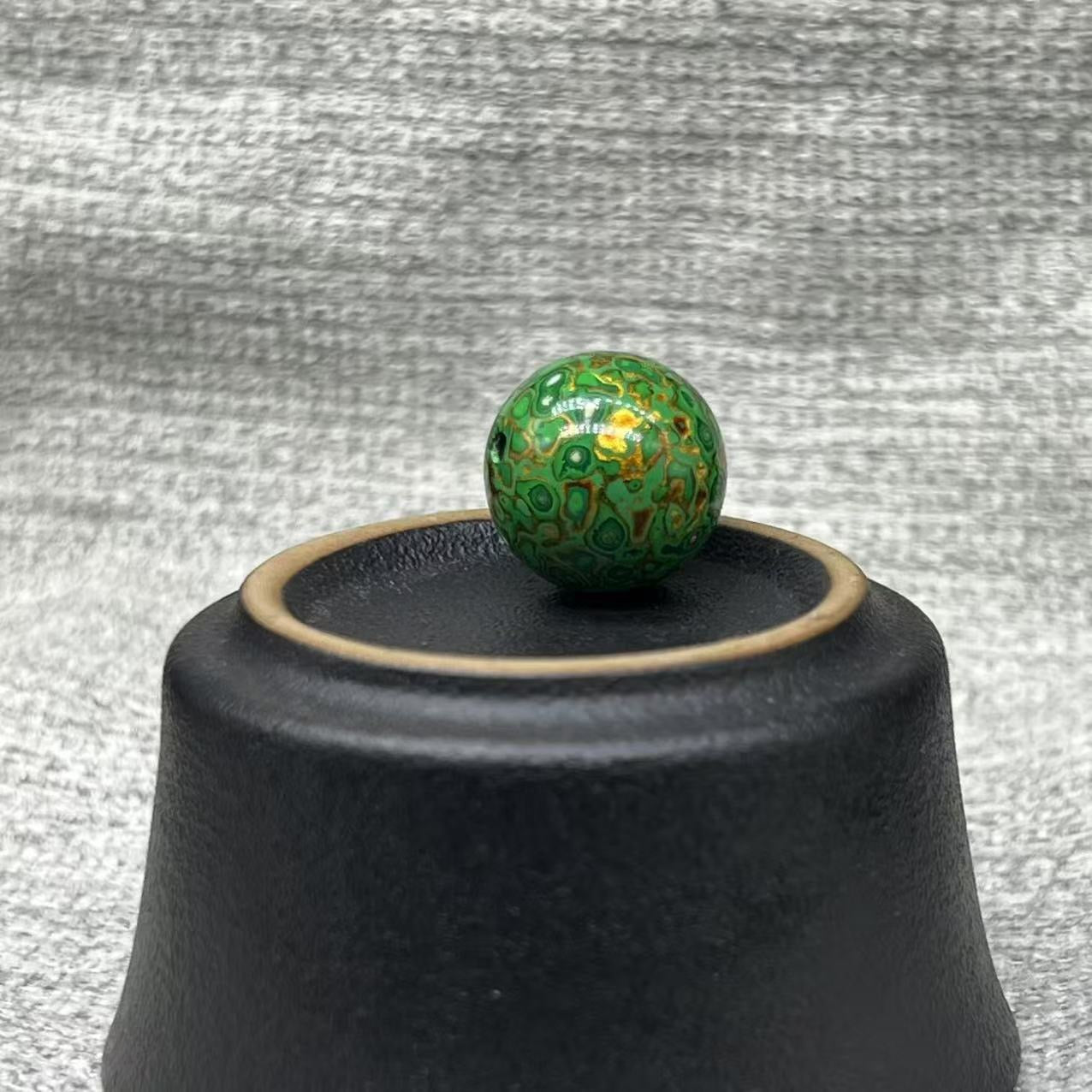 15mm Handmade Chinese Lacquer Beads – Colorful Round Beads for DIY Jewelry Making
