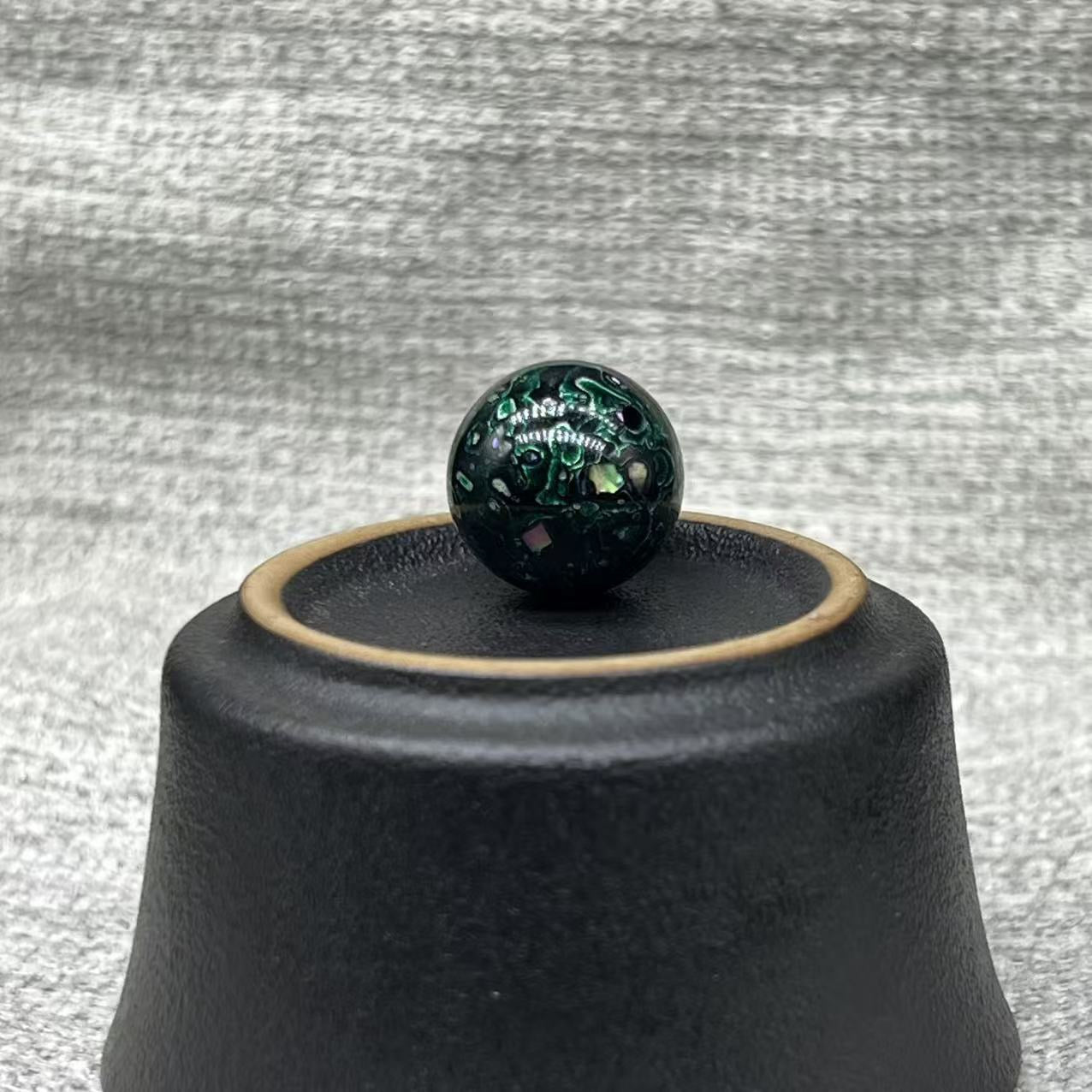 15mm Handmade Chinese Lacquer Beads – Colorful Round Beads for DIY Jewelry Making