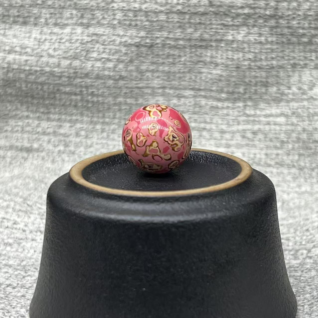 15mm Handmade Chinese Lacquer Beads – Colorful Round Beads for DIY Jewelry Making
