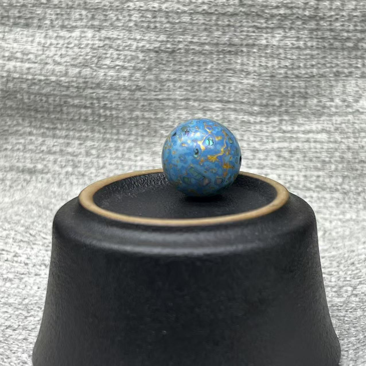 15mm Handmade Chinese Lacquer Beads – Colorful Round Beads for DIY Jewelry Making