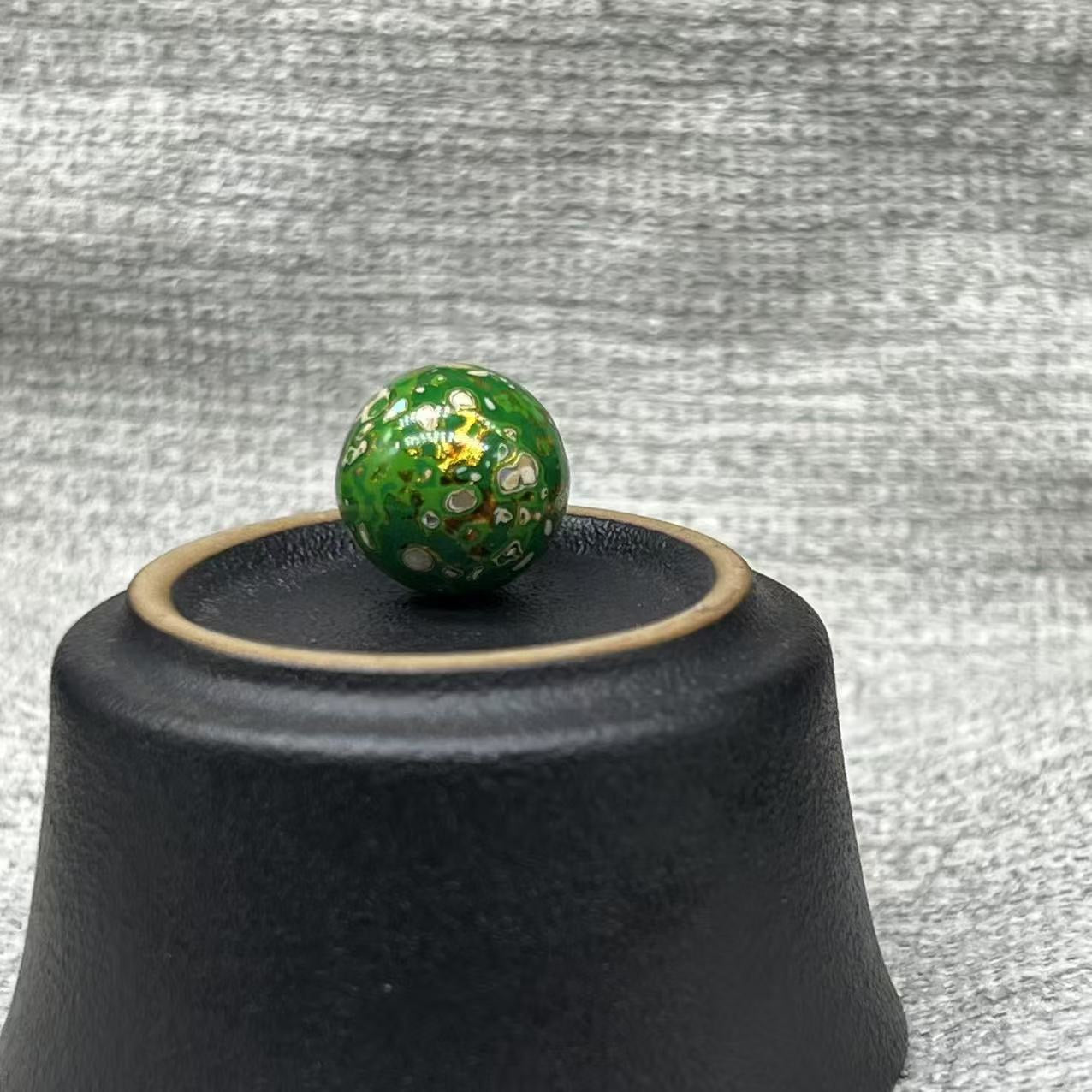 15mm Handmade Chinese Lacquer Beads – Colorful Round Beads for DIY Jewelry Making