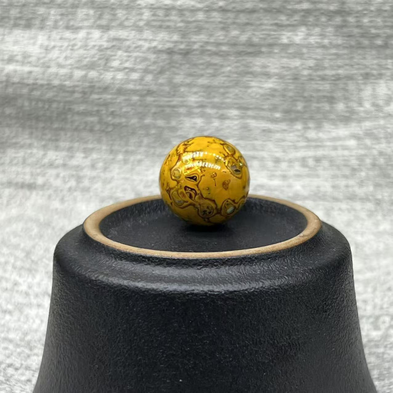 15mm Handmade Chinese Lacquer Beads – Colorful Round Beads for DIY Jewelry Making