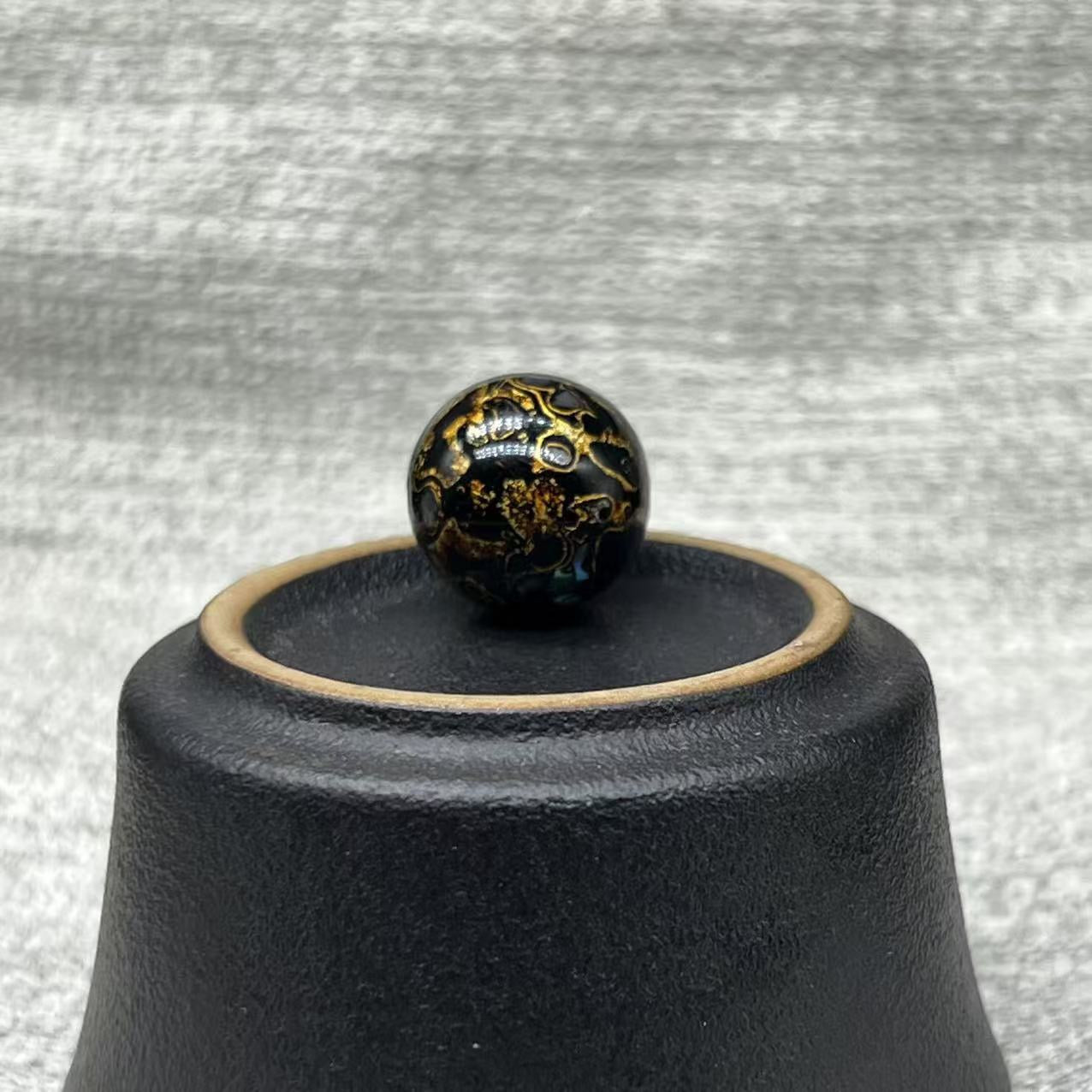 15mm Handmade Chinese Lacquer Beads – Colorful Round Beads for DIY Jewelry Making